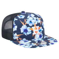 Houston Astros New Era Adventure Pattern Golfer Trucker Snapback Hat - MLB Hats