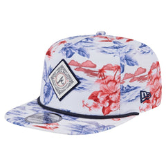 Atlanta Braves New Era Printed Island Golfer Snapback Hat - MLB Hats