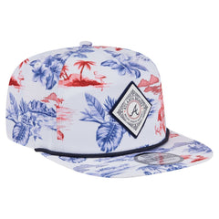 Atlanta Braves New Era Printed Island Golfer Snapback Hat - MLB Hats