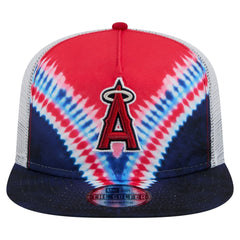 Los Angeles Angels New Era Tie-Dye Golfer Trucker Adjustable Hat - MLB Hats