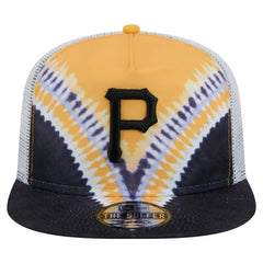 Pittsburgh Pirates New Era Tie-Dye Golfer Trucker Adjustable Hat - MLB Hats