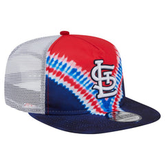 St. Louis Cardinals New Era Tie-Dye Golfer Trucker Adjustable Hat - MLB Hats