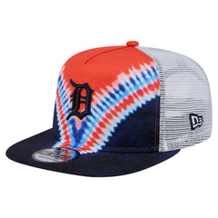 Detroit Tigers New Era Tie-Dye Golfer Trucker Adjustable Hat - MLB Hats