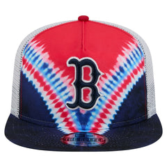 Boston Red Sox New Era Tie-Dye Golfer Trucker Adjustable Hat - MLB Hats