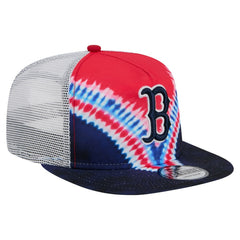 Boston Red Sox New Era Tie-Dye Golfer Trucker Adjustable Hat - MLB Hats