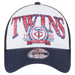 Minnesota Twins New Era Distressed 9FORTY A-Frame Adjustable Trucker Hat - MLB Hats