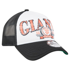 San Francisco Giants New Era Distressed 9FORTY A-Frame Adjustable Trucker Hat - MLB Hats