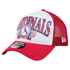 St. Louis Cardinals New Era Distressed 9FORTY A-Frame Adjustable Trucker Hat - MLB Hats