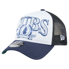 Chicago Cubs New Era Distressed 9FORTY A-Frame Adjustable Trucker Hat - MLB Hats