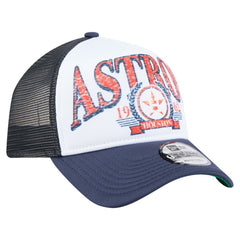 Houston Astros New Era Distressed 9FORTY A-Frame Adjustable Trucker Hat - MLB Hats