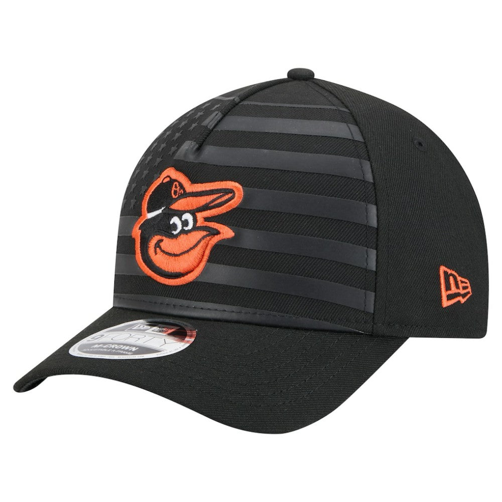 Baltimore Orioles New Era American Flag 9FORTY M-Crown A-Frame Adjustable Hat - MLB Hats