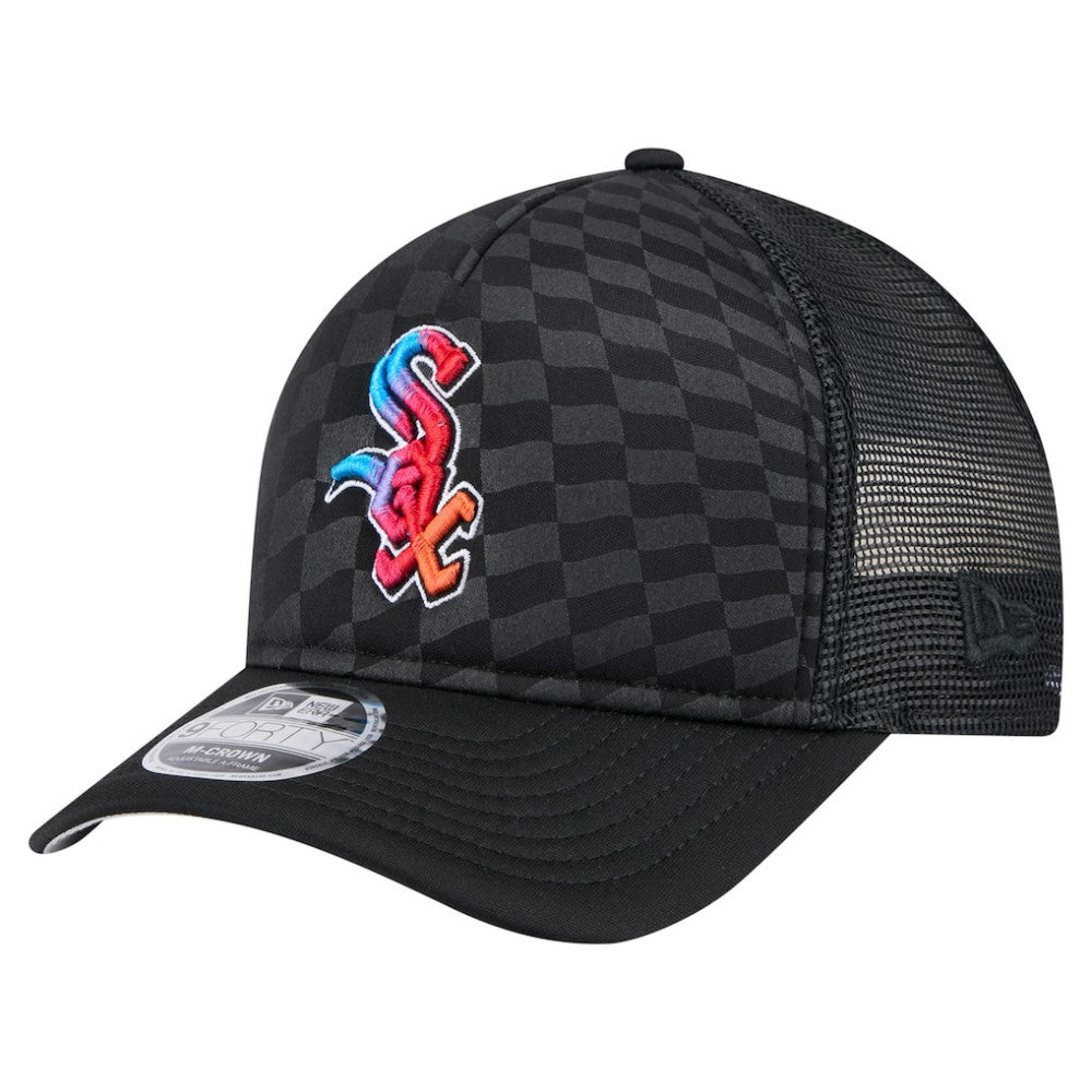 Chicago White Sox New Era Gradient 9FORTY A-Frame M-Crown Trucker Adjustable Hat - MLB Hats