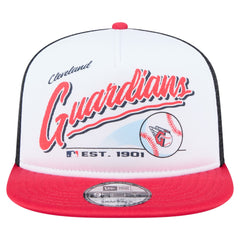 Cleveland Guardians New Era Retro Script Trucker 9FIFTY Snapback Hat - MLB Hats