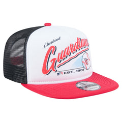 Cleveland Guardians New Era Retro Script Trucker 9FIFTY Snapback Hat - MLB Hats