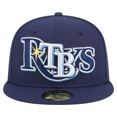 Tampa Bay Rays New Era Overlap 59FIFTY Fitted Hat - MLB Hats