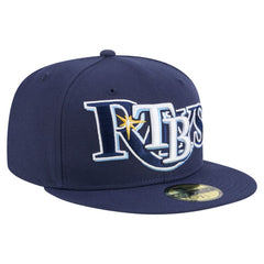 Tampa Bay Rays New Era Overlap 59FIFTY Fitted Hat - MLB Hats