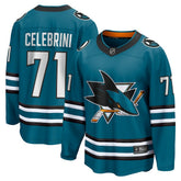 Macklin Celebrini San Jose Sharks Fanatics Home Breakaway Jersey – Teal - NHL Jerseys