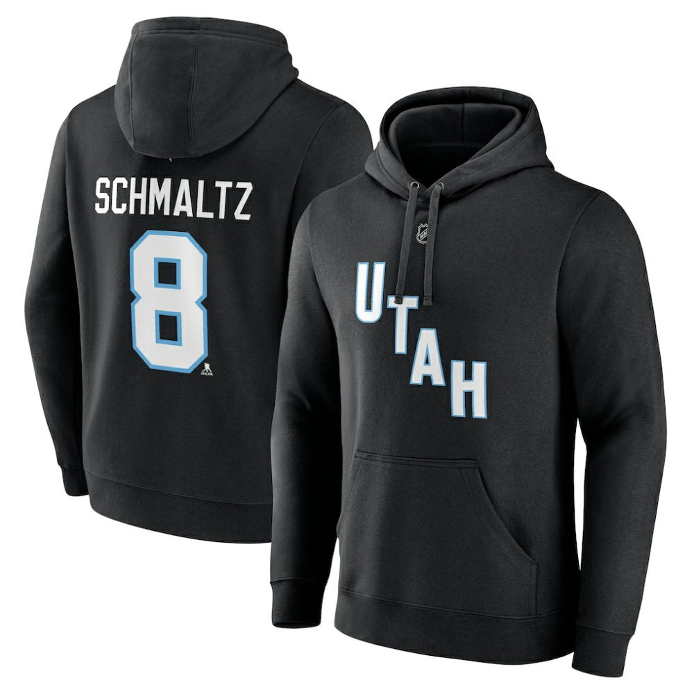 Nick Schmaltz NHL Utah Fanatics Authentic Stack Name & Number Tri-Blend Pullover Hoodie - NHL Hoodies