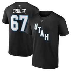 Lawson Crouse Utah Mammoth Fanatics Authentic Stack Name & Number T-Shirt - NHL T-shirts