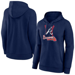 Atlanta Braves Women's Fastball Pullover Hoodie - MLB Hoodies