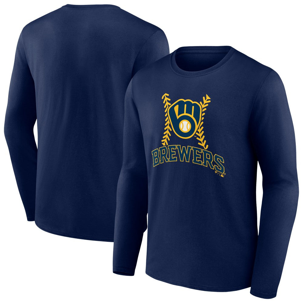 Milwaukee Brewers Fastball Long Sleeve T-Shirt - MLB T-shirts