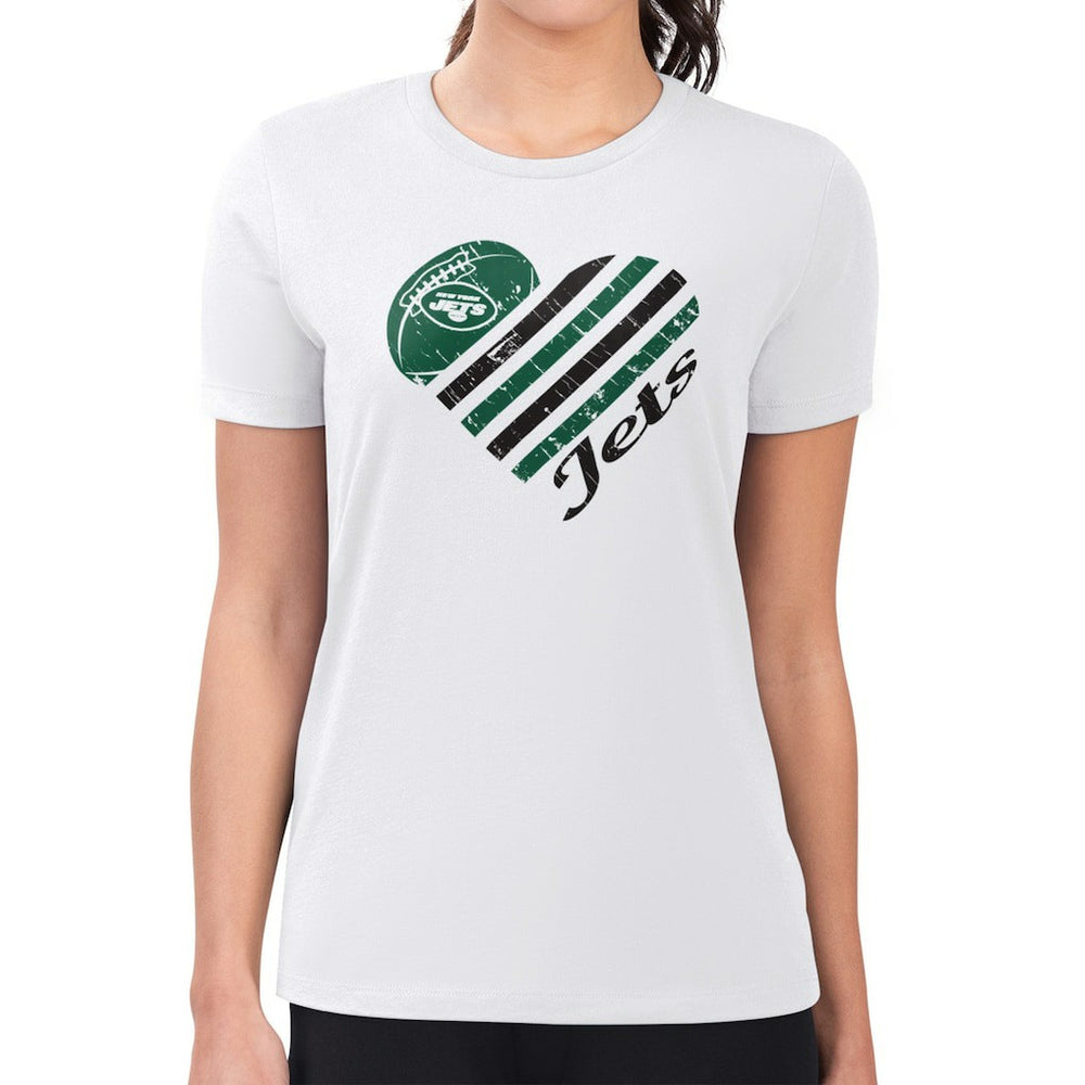 New York Jets G-III 4Her by Carl Banks Women's Heart T-Shirt | NFL Online