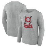 Cincinnati Reds Fastball Long Sleeve T-Shirt - MLB T-shirts