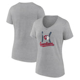 Cleveland Guardians Women's Fastball V-Neck T-Shirt - MLB T-shirts