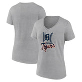 Detroit Tigers Women's Fastball V-Neck T-Shirt - MLB T-shirts
