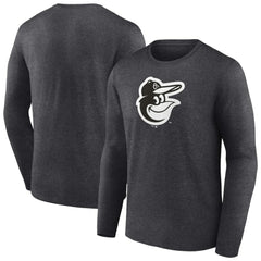 Baltimore Orioles Monochrome Long Sleeve T-Shirt - MLB T-shirts