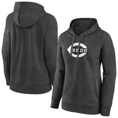 Cincinnati Reds Women's Monochrome Pullover Hoodie - MLB Hoodies