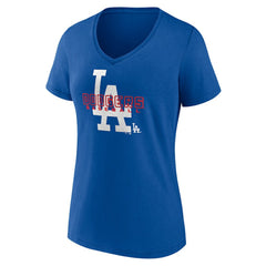 Los Angeles Dodgers Women's Stellar V-Neck T-Shirt - MLB T-shirts