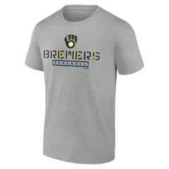 Milwaukee Brewers Evanston Stencil T-Shirt - MLB T-shirts