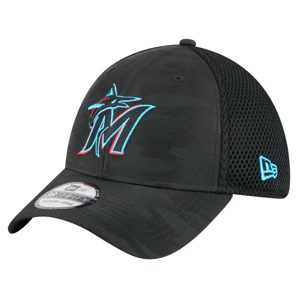 Miami Marlins New Era Subtle Camo 39THIRTY Flex Hat - MLB Hats