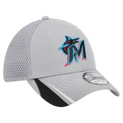 Miami Marlins New Era Linear 39THIRTY Flex Hat - MLB Hats