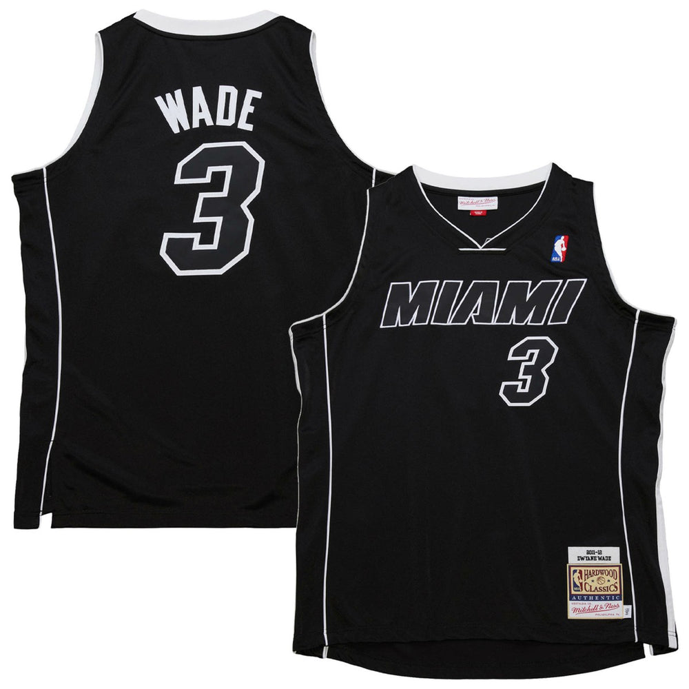 Black Dwyane Wade Miami Heat 2011/12 Hardwood Classics Authentic Jersey | NBA