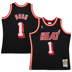 Black Chris Bosh Miami Heat 2013/14 Hardwood Classics Swingman Jersey | NBA
