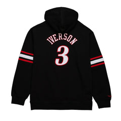 Black Allen Iverson Philadelphia 76ers Name & Number Pullover Hoodie | NBA