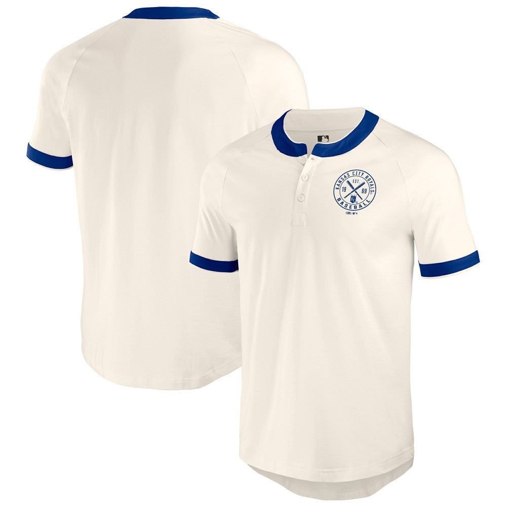Kansas City Royals Darius Rucker Collection by Fanatics Henley Raglan T-Shirt - MLB T-shirts