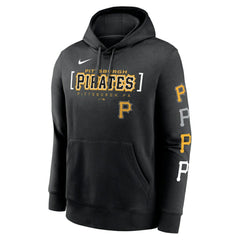 Pittsburgh Pirates Nike Club Stack Pullover Hoodie - MLB Hoodies
