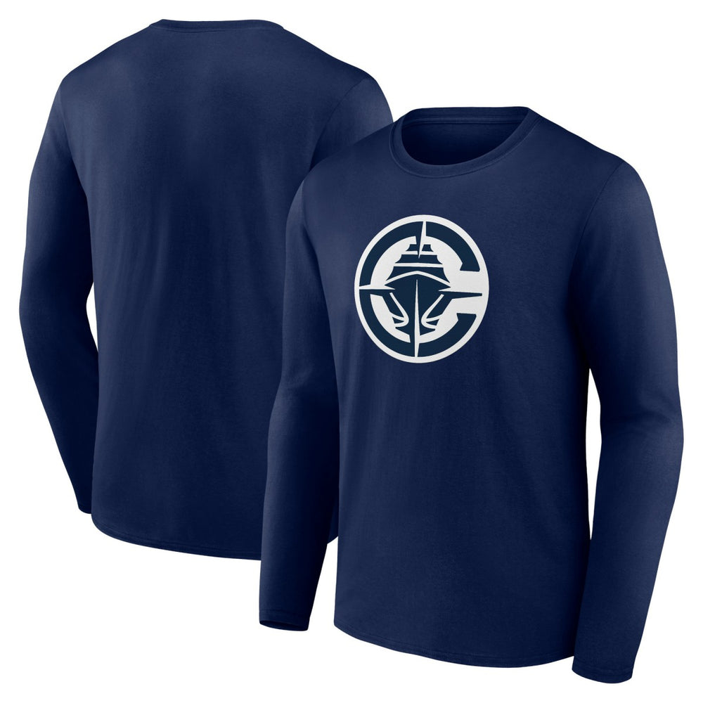 Navy LA Clippers Primary Logo Long Sleeve T-Shirt | NBA