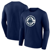 Navy LA Clippers Primary Logo Long Sleeve T-Shirt | NBA