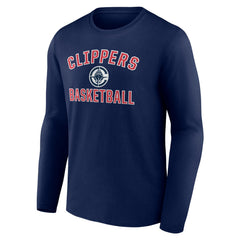 Navy LA Clippers Victory Arch Long Sleeve T-Shirt | NBA