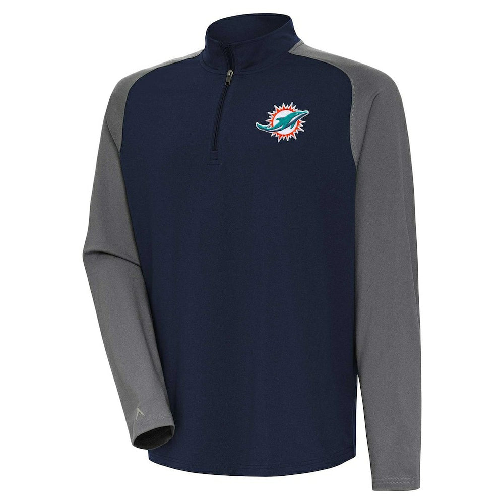 Miami Dolphins Antigua Dauntless Quarter-Zip Top | NFL Online