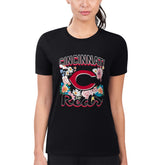 Cincinnati Reds G-III 4Her by Carl Banks Women's Super-Slim Fit Lightweight Flowers Graphic T-Shirt - MLB T-shirts