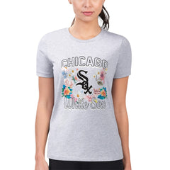 Chicago White Sox G-III 4Her by Carl Banks Women's Super-Slim Fit Lightweight Flowers Graphic T-Shirt - MLB T-shirts