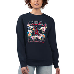 Los Angeles Angels G-III 4Her by Carl Banks Women's Flowers Graphic Pullover Sweatshirt - MLB Pullover