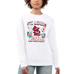 St. Louis Cardinals G-III 4Her by Carl Banks Women's Flowers Graphic Pullover Sweatshirt - MLB Pullover