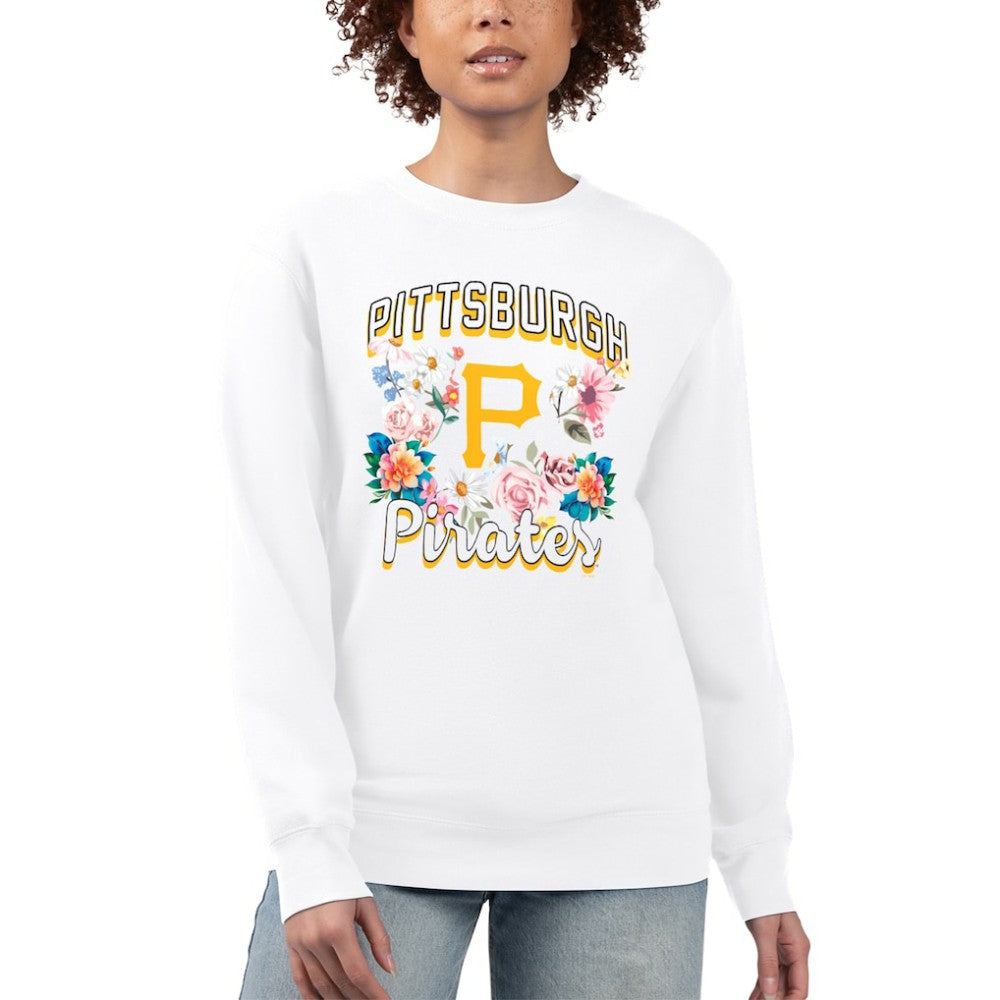 Pittsburgh Pirates G-III 4Her by Carl Banks Women's Flowers Graphic Pullover Sweatshirt - MLB Pullover