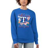 Texas Rangers G-III 4Her by Carl Banks Women's Flowers Graphic Pullover Sweatshirt - MLB Pullover